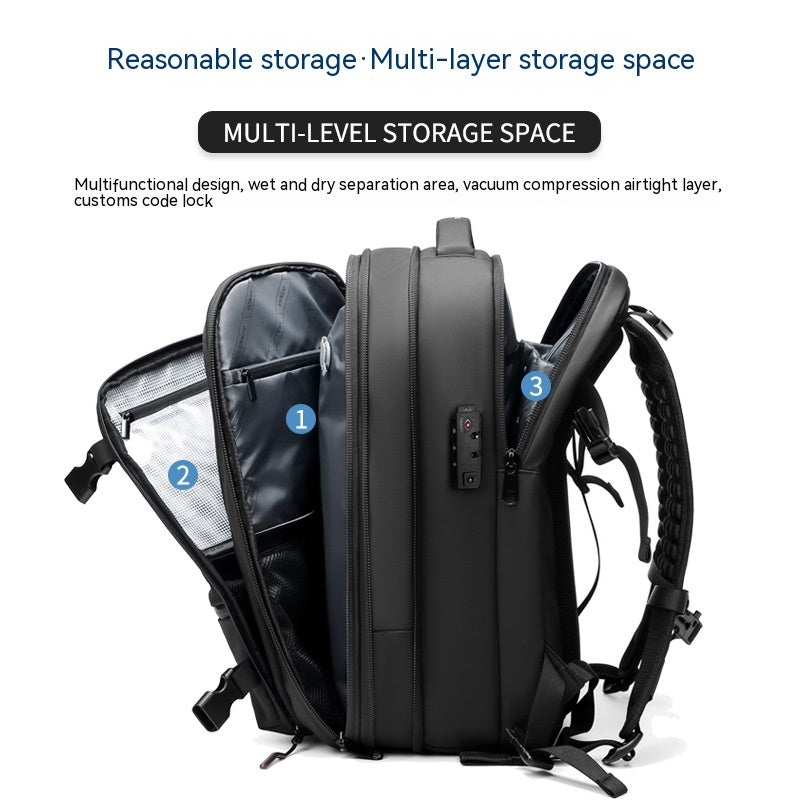 Travel Backpack Business Multifunction Computer Bag Vacuum Compression Large-capacity Backpack